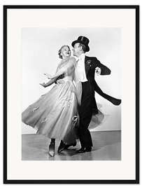 Gerahmter Kunstdruck Ginger Rogers und Fred Astaire, 1949