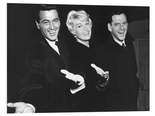 PVC print Rock Hudson, Doris Day, Tony Randall, 1959