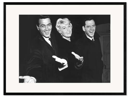 Kehystetty taidepainatus Rock Hudson, Doris Day, Tony Randall, 1959