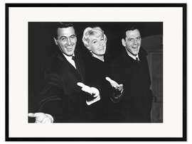 Framed art print Rock Hudson, Doris Day, Tony Randall, 1959