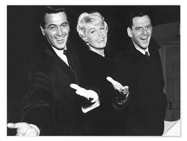 Naklejka na ścianę Rock Hudson, Doris Day, Tony Randall, 1959