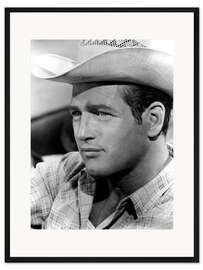 Gerahmter Kunstdruck Paul Newman in "Der Wildeste unter Tausend", 1963