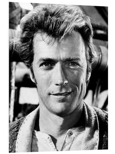 Foam board print Clint Eastwood, 1969