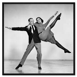 Gerahmter Kunstdruck Fred Astaire und Cyd Charisse, 1957 II