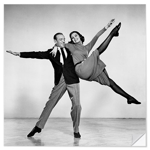 Wandsticker Fred Astaire und Cyd Charisse, 1957 II