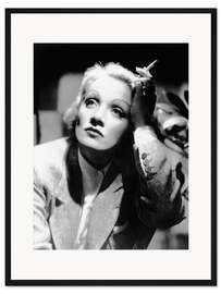 Gerahmter Kunstdruck Marlene Dietrich, ca. 1936
