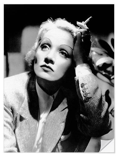 Wandsticker Marlene Dietrich, ca. 1936