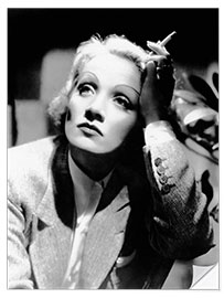 Selvklæbende plakat Marlene Dietrich, ca. 1936