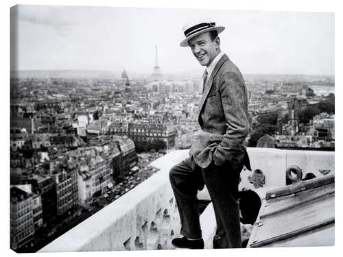 Canvas print Fred Astaire Enjoy the Parisian Skyline, 1957