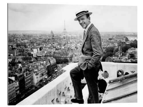 Quadro em plexi-alumínio Fred Astaire Enjoy the Parisian Skyline, 1957