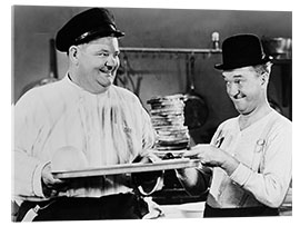 Acrylic print Oliver Hardy, Stan Laurel in &quot;Great Guns&quot;, 1941