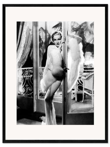 Impresión de arte enmarcada Marlene Dietrich in "Desire", 1936