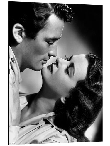 Aluminium print Gregory Peck and Joan Bennett, 1947