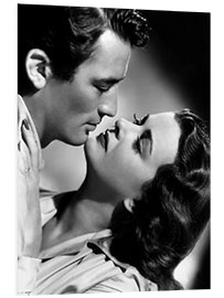 Foam board print Gregory Peck and Joan Bennett, 1947