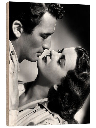 Tableau en bois Gregory Peck and Joan Bennett, 1947