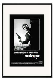 Gerahmter Kunstdruck Dirty Harry - Der Unerbittliche, Clint Eastwood, 1976