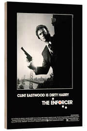 Wood print The Enforcer, Clint Eastwood, 1976