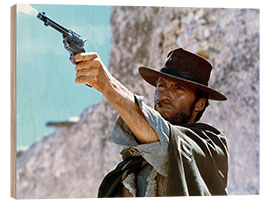 Print på træ Clint Eastwood in &quot;A Fistful of Dollars&quot;, 1964