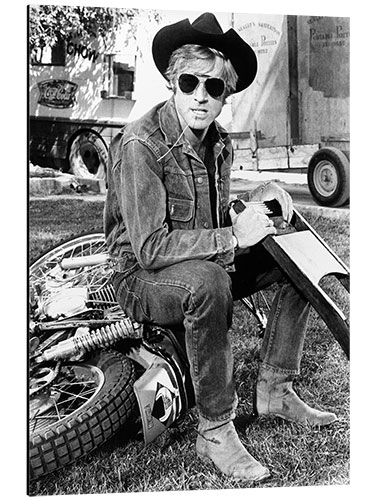 Stampa su alluminio Robert Redford in "Little Fauss and Big Halsy", 1970