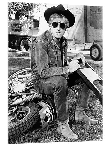 PVC print Robert Redford in "Little Fauss and Big Halsy", 1970