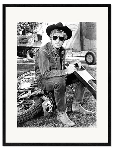 Ingelijste kunstdruk Robert Redford in "Little Fauss and Big Halsy", 1970
