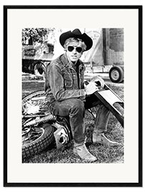 Ingelijste kunstdruk Robert Redford in "Little Fauss and Big Halsy", 1970