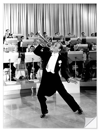 Naklejka na ścianę Fred Astaire Plays the Trumpet, 1940