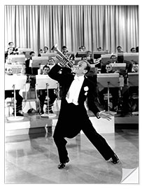 Wandsticker Fred Astaire spielt die Trompete, 1940