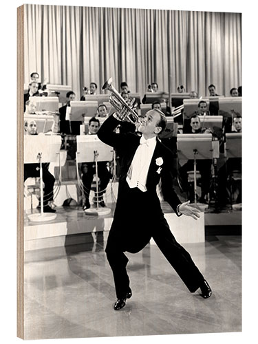 Quadro de madeira Fred Astaire Plays the Trumpet, 1940