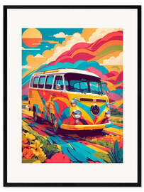 Gerahmter Kunstdruck Hippie Van I