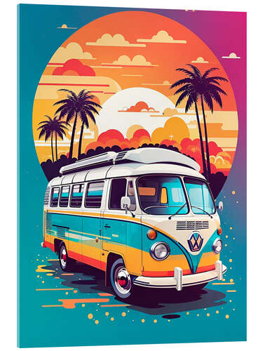 Acrylic print Hippie Van II