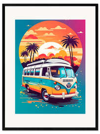 Innrammet kunsttrykk Hippie Van II