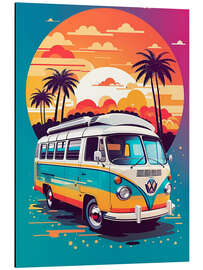 Magnettafel Hippie Van II