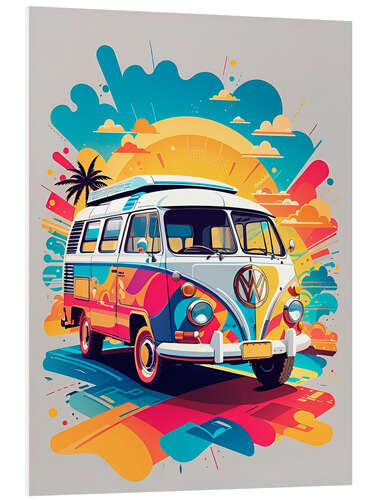 Cuadro de PVC Hippie Van III