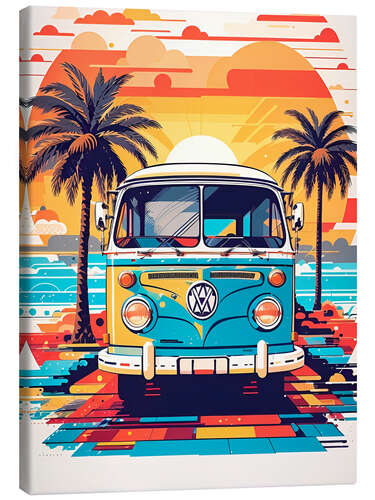 Canvas print Hippie Van IV