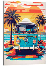 Magnettafel Hippie Van IV