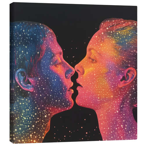 Leinwandbild Cosmic Kiss