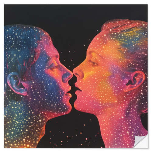 Vinilo para la pared Cosmic Kiss