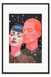 Gerahmter Kunstdruck Porträts Surrealer Seelen