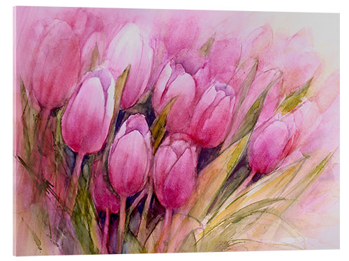 Acrylic print Tulips