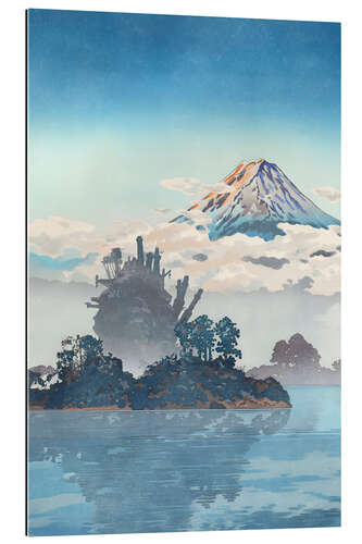 Gallery print Fuji Over the Clouds and Moving Castle