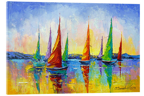 Acrylic print Sailing Yachts