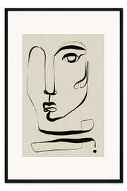 Gerahmter Kunstdruck La Visage