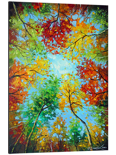 Aluminium print In the Autumn Forest