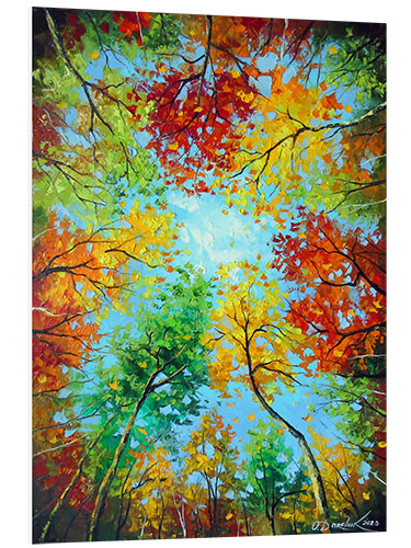 Foam board print In the Autumn Forest