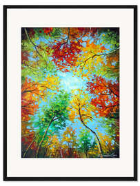 Gerahmter Kunstdruck Im Herbstwald