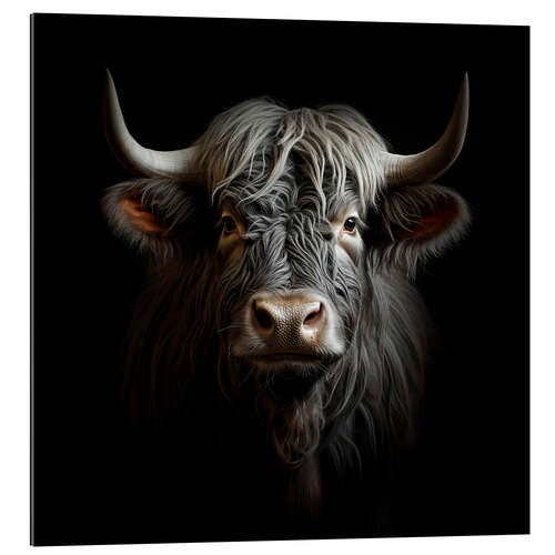 Cuadro de plexi-alu Scottish Highland Cattle King