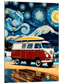 Galleriprint Surfer Bus and Starry Night