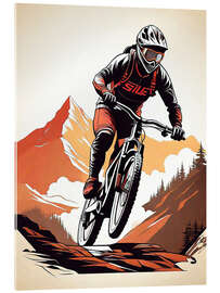 Acrylic print Weekend with Mountain Bike