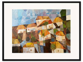 Gerahmter Kunstdruck Dorflandschaft